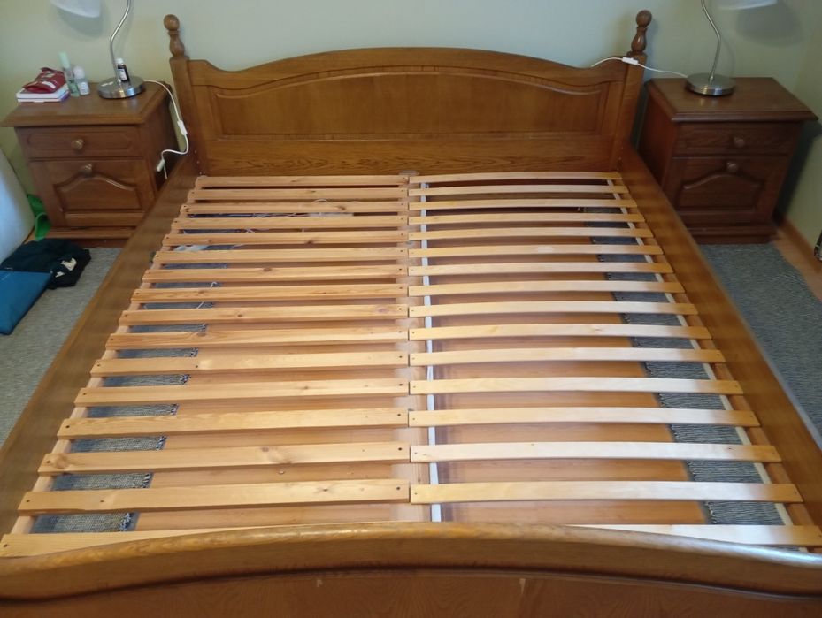 Sprzedam dębowe łóżko 180x200