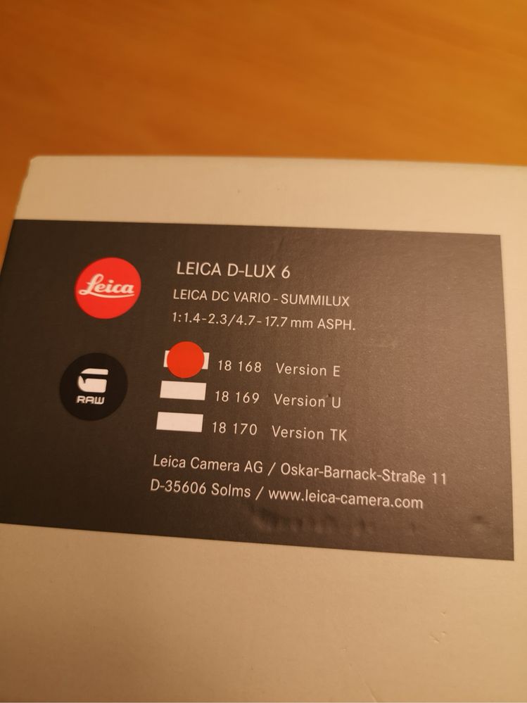Leica D-Lux 6 «Edição by G-Star RAW» – Edição Limitada