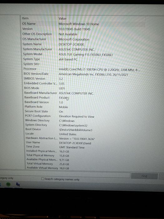 ASUS TUF Gaming F15