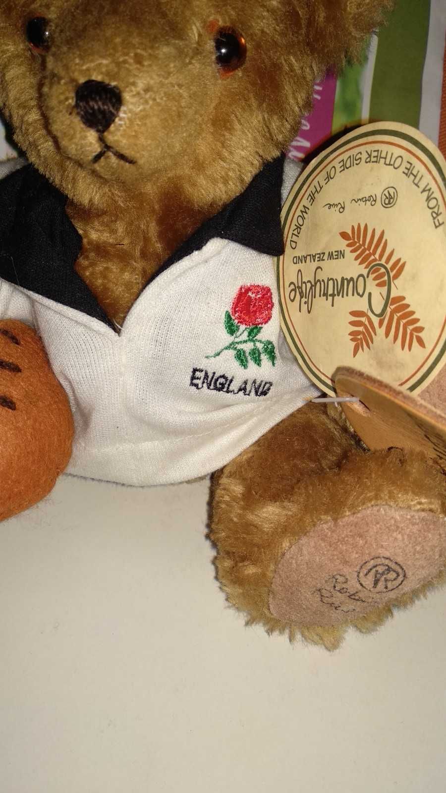 коллекционный игрушка медведь мишка Rugger England регби handmade