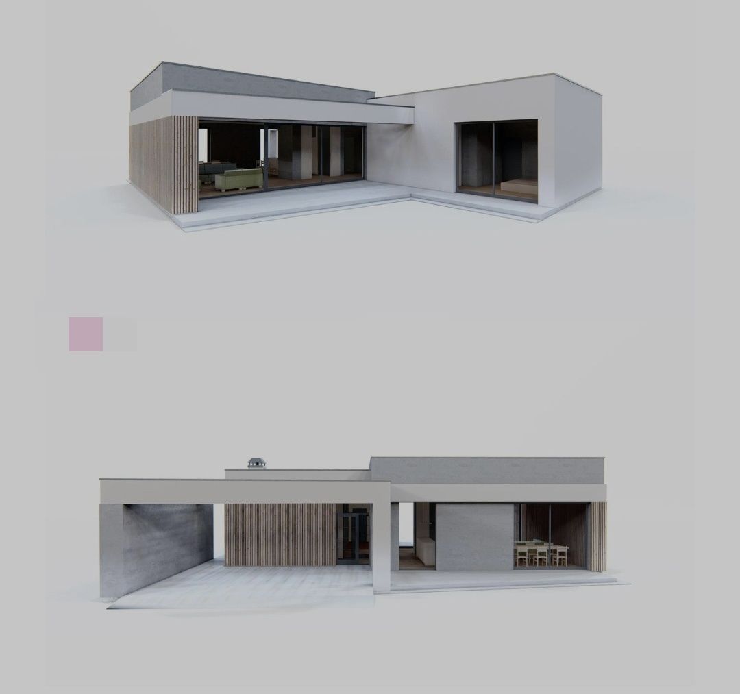Projekt domu z płaskim dachem