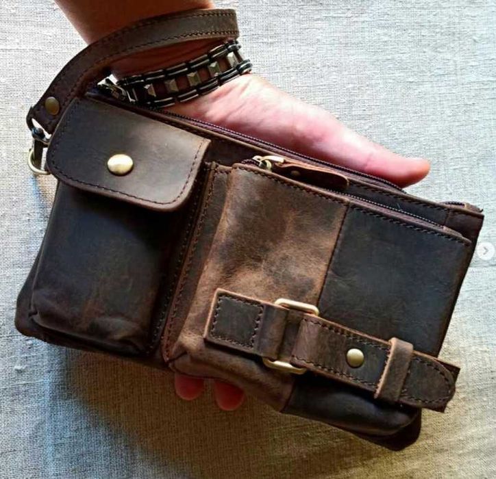 Чоловіча шкіряна сумка Гаманець Чоловічий