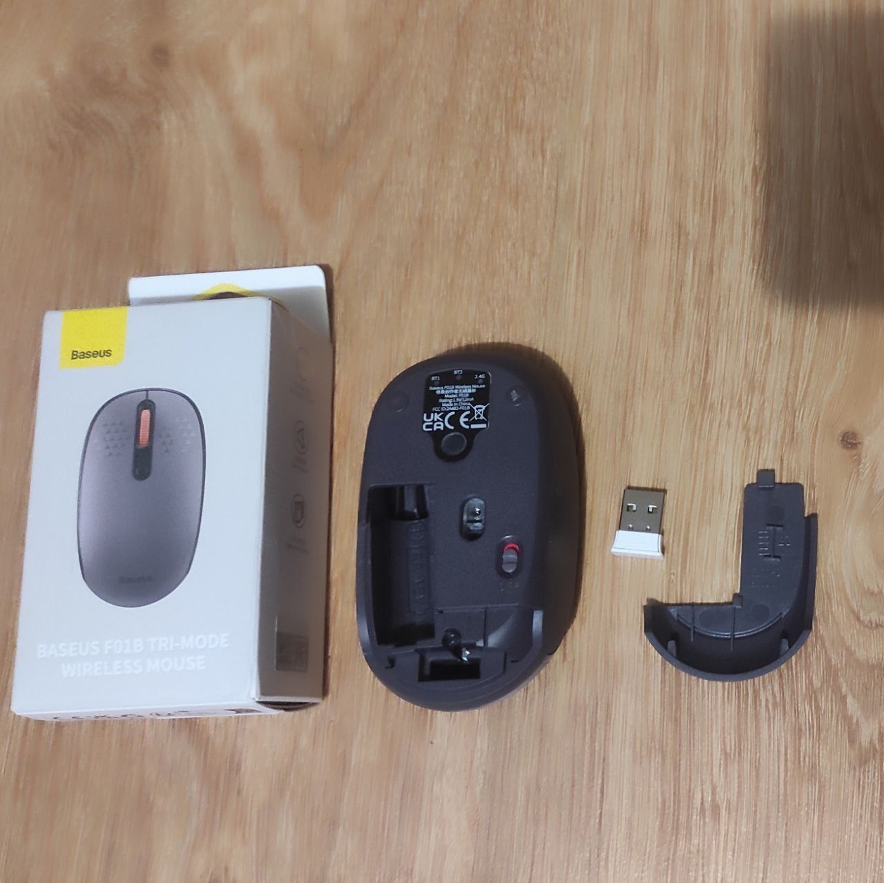Беспроводная мышка Baseus F01B Блютуз Wireless 2.4G BT1 BT2