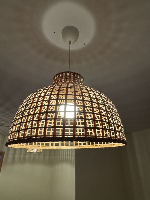 Candeeiro Ikea - rafia