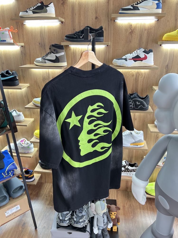 Футболка Hellstar Classic Logo Faded Black / Green