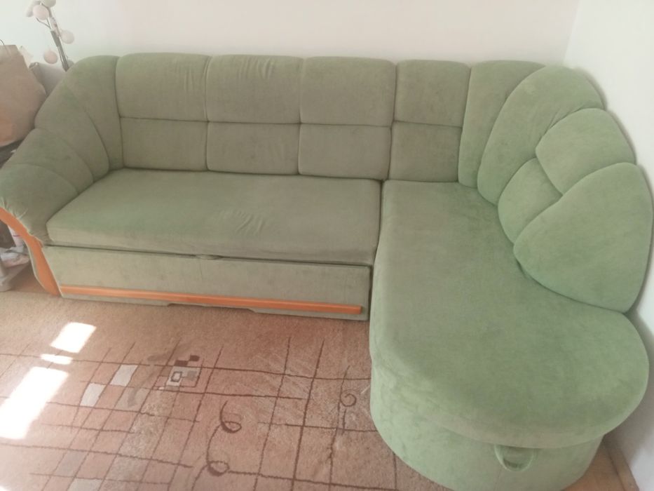Narożnik z funkcją spania Plus pojemnik na pościel