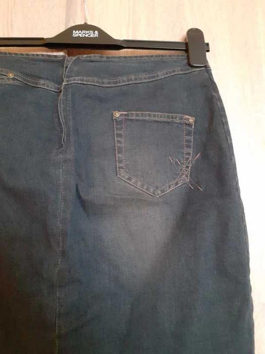 38 Jak nowa spódnica dżinsowa jeansowa midi Promod Y2K vintage retro
