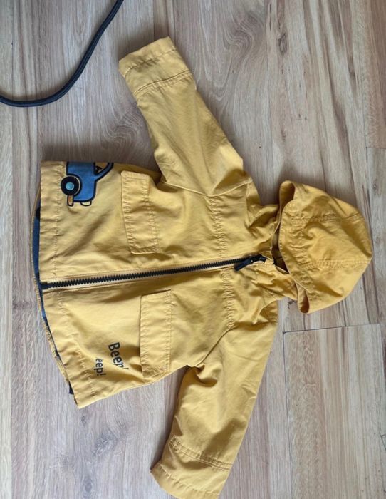 Kurtka deszczowa z polarem dla chłopca