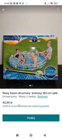 Rezerwacja dmuchany basen z firmy bastway