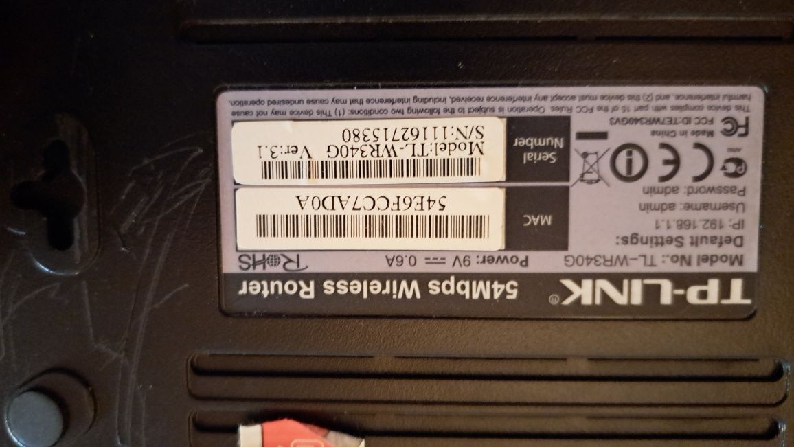 Modem router TP-Link i inne używane