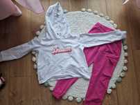 Bluza Reserved spodnie dresowe fuksja 152