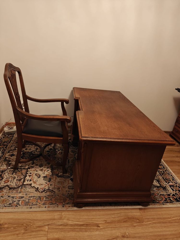 Zestaw Gabinet Biblioteka biurko i krzesło