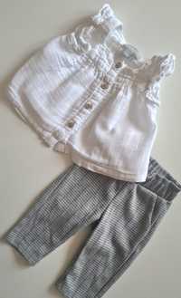 Elegancki zestaw bluzka z muślinu i spodnie w pepitkę,  Reserved ,68