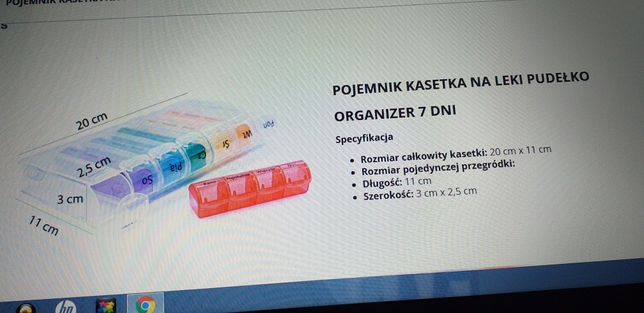 NOWE Pudełko-organizer na leki