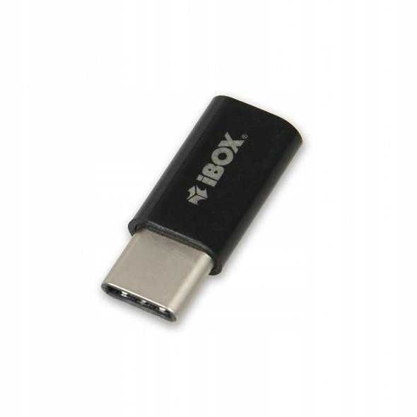 Adapter MicroUSB F - USB typu C M 2 sztuki