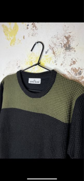 Свитер вязаный кофта Stone Island Винтаж оригинал размер М