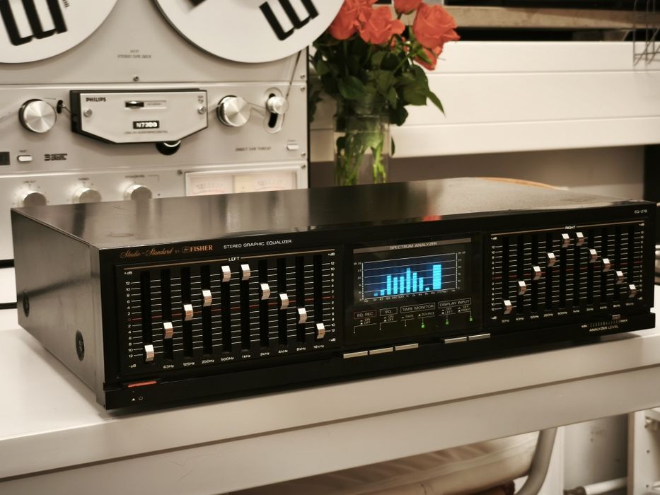 Еквалайзер Fisher EQ-276 ! 10 смуг ! З аналізатором спектру ! Японія !