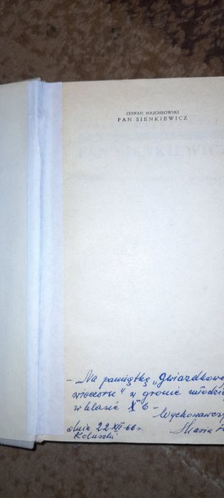 Pan Sienkiewicz - Stefan Majchrowski Wyd II 1966