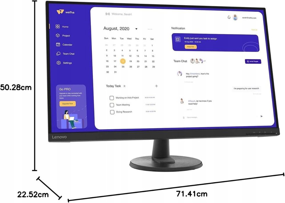 Monitor LED Lenovo 67A1GAC2EU 31,5 " 3840 x 2160 px VA HDMI DP OUTLET