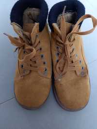 Buty trzewiki chłopięce brązowe rozmiar 2(32)