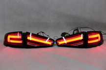 Lampy tył tylne AUDI A4 B8 12-15 LIFT Sedan LED NEON DYNAMICZNE SMOKE