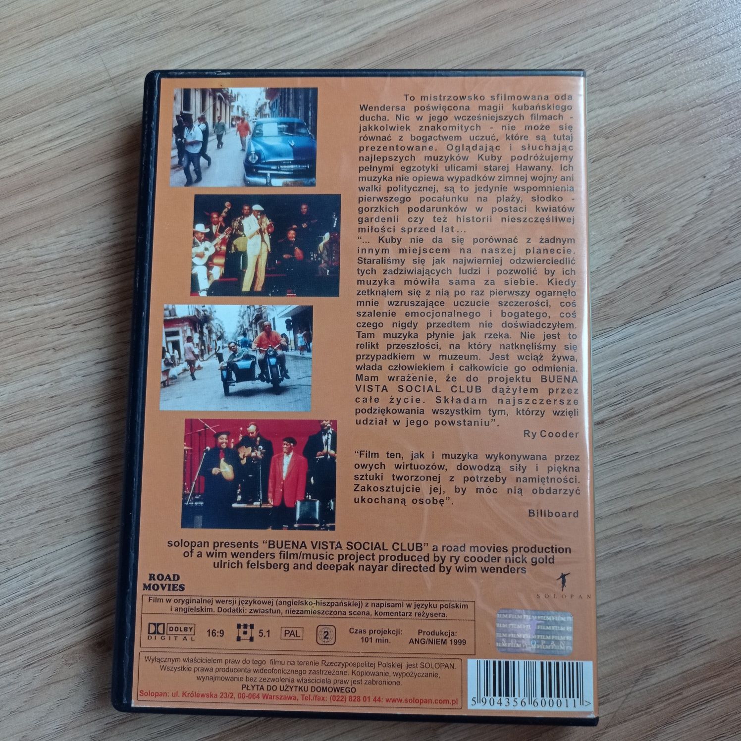 Buena Vista Social Club (1999) 1 płyta DVD film używany okazja