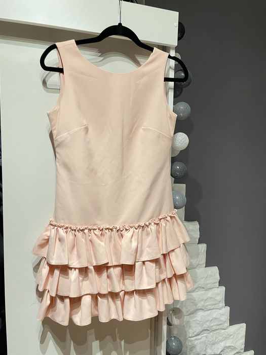 Sukienka pudrowy róż