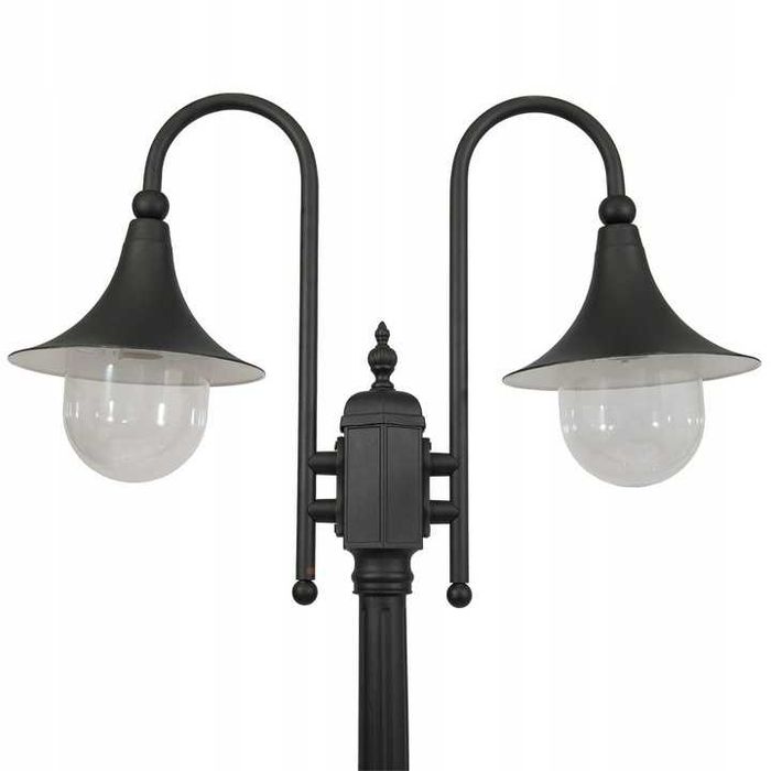 LAMPA OGRODOWA WYSOKA LATARNIA metal stabilna czarna boston polski pro