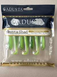 Jmc / Adusta Penta Shad 3” - 8 cm / Green Chartreuse Seed Shiner