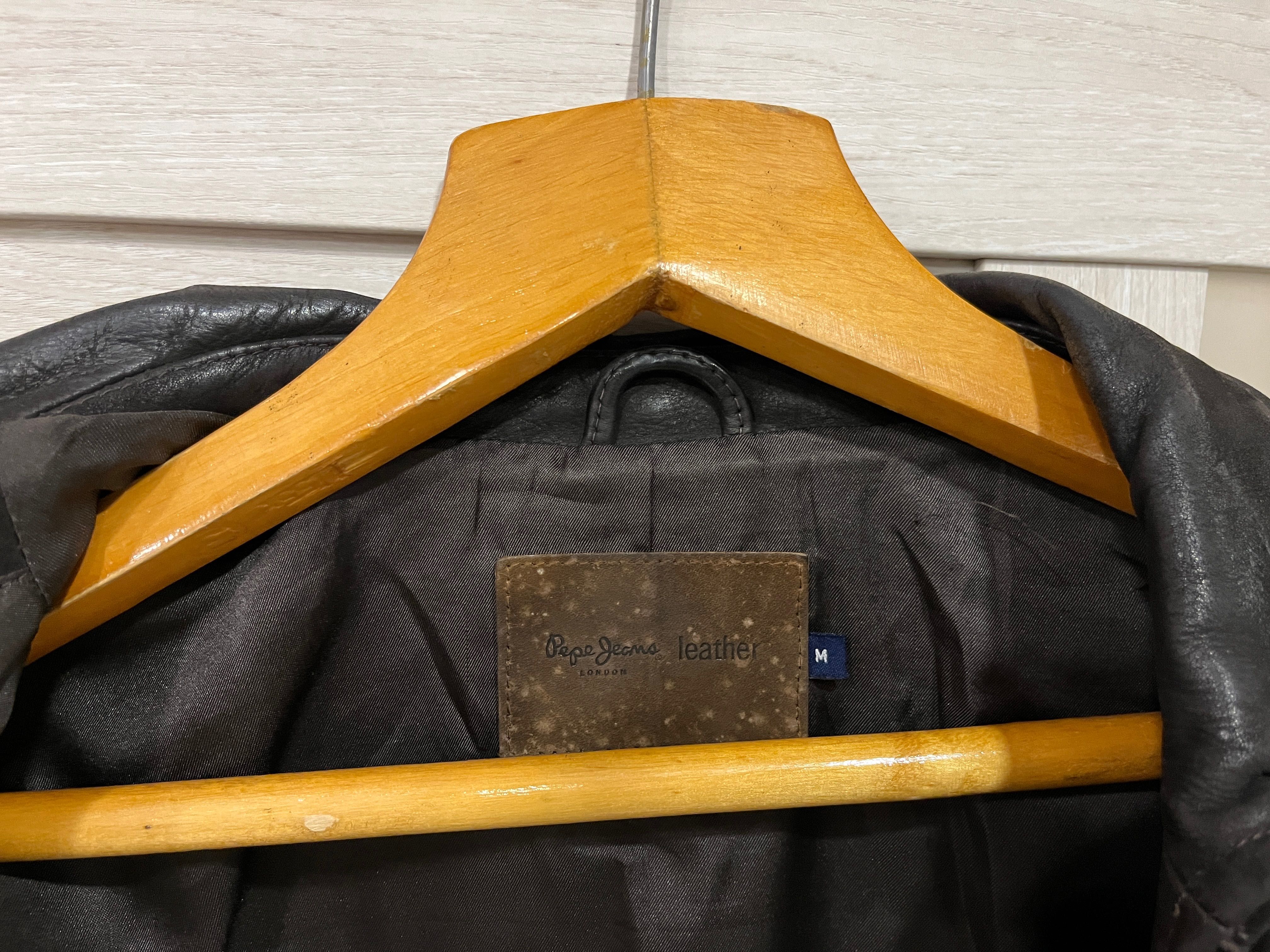 Куртка кожаная Pepe Jeans Buffalo leather размер М оригинал
