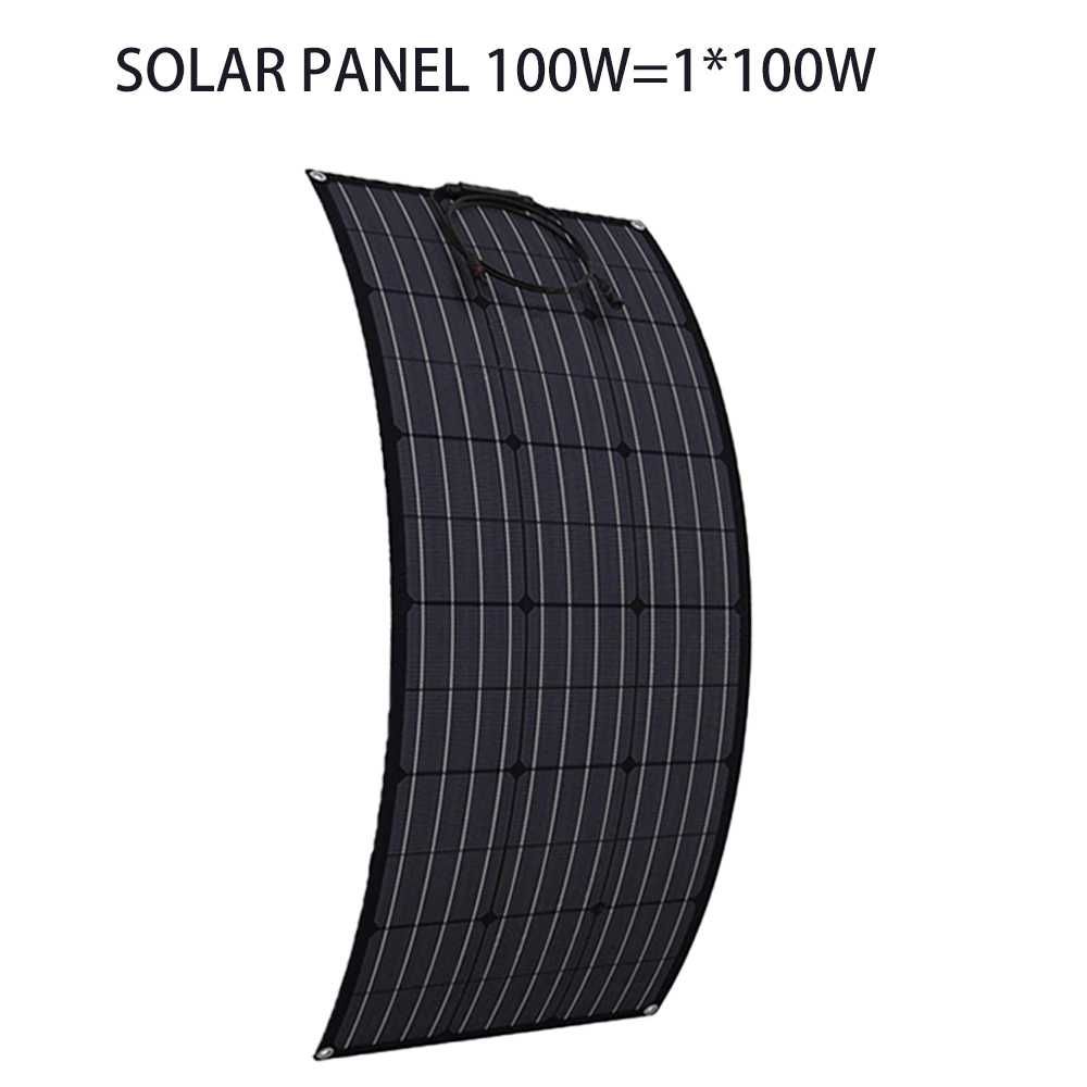 PORTES GRATIS - painel solar flexível 18v 100W - 100% novo