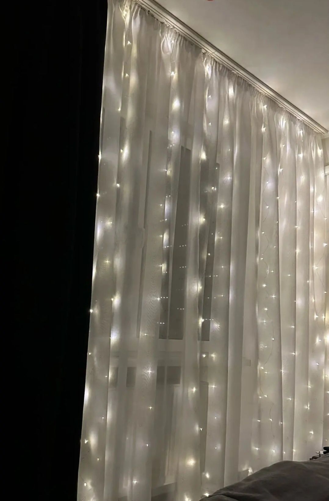 Гірлянда штора роса новорічна гірлянда на вікно