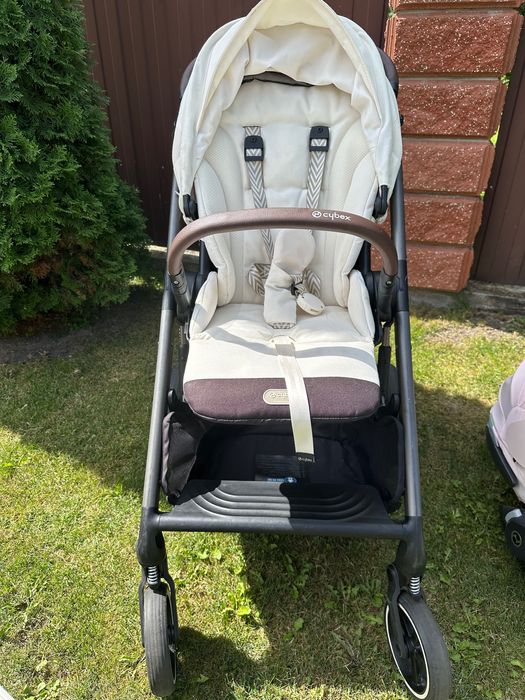Cybex Balios S Lux Seashell Beige, автокрісло Cybex Cloud T pink peach