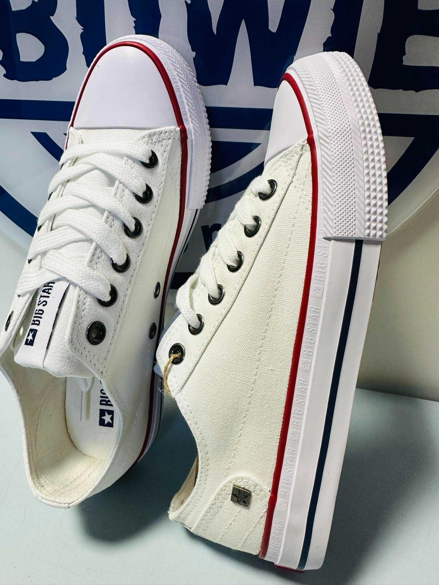 Big Star trampki klasyczne białe 39 - 41  DD274336