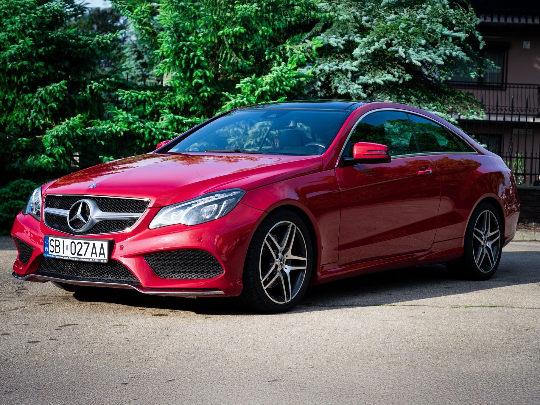 Mercedes-Benz Klasa E Mercedes E Coupé 2015 | Fire Opal Red | Kolekcjonerski | 1 właściciel