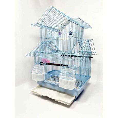 Клетка дворец для попугаев AV17, голубая, недорого!