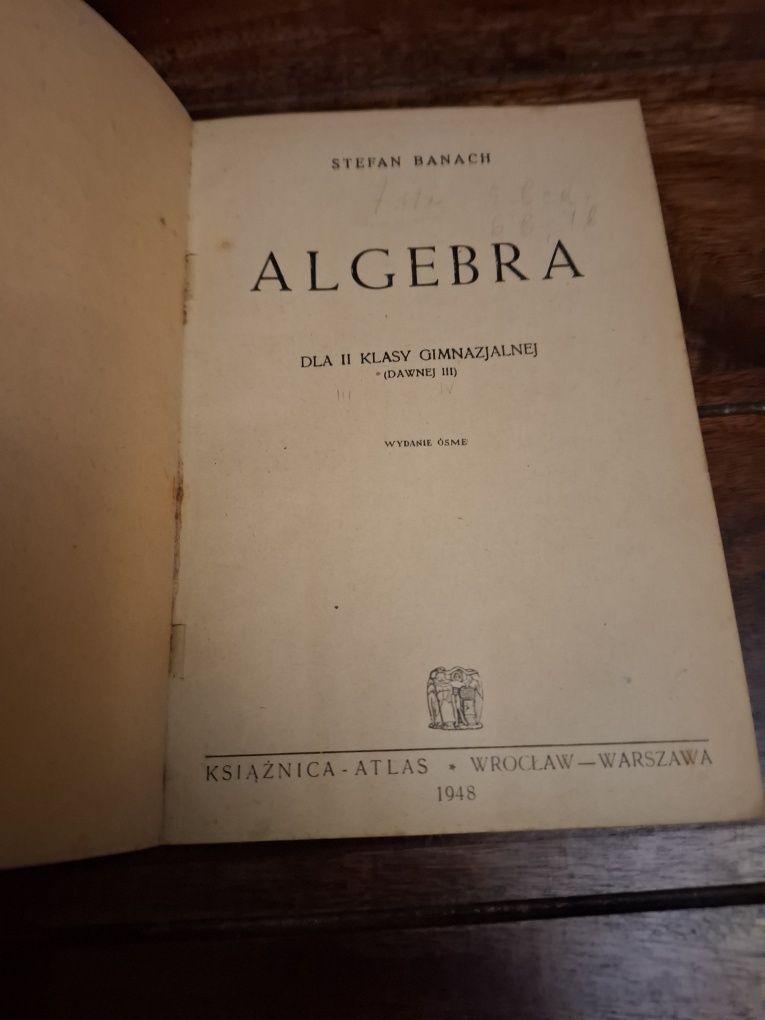 Algebra dla II klasy