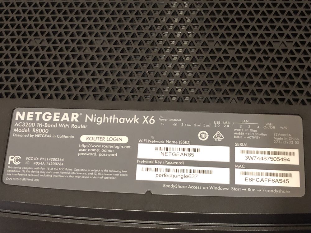 Netgear Nighthawk X6  R8000
