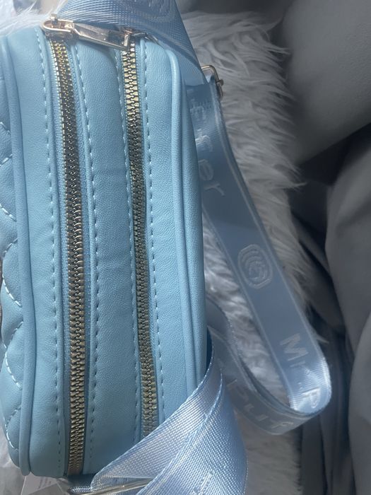 Nowa niebieska torebka z misiem