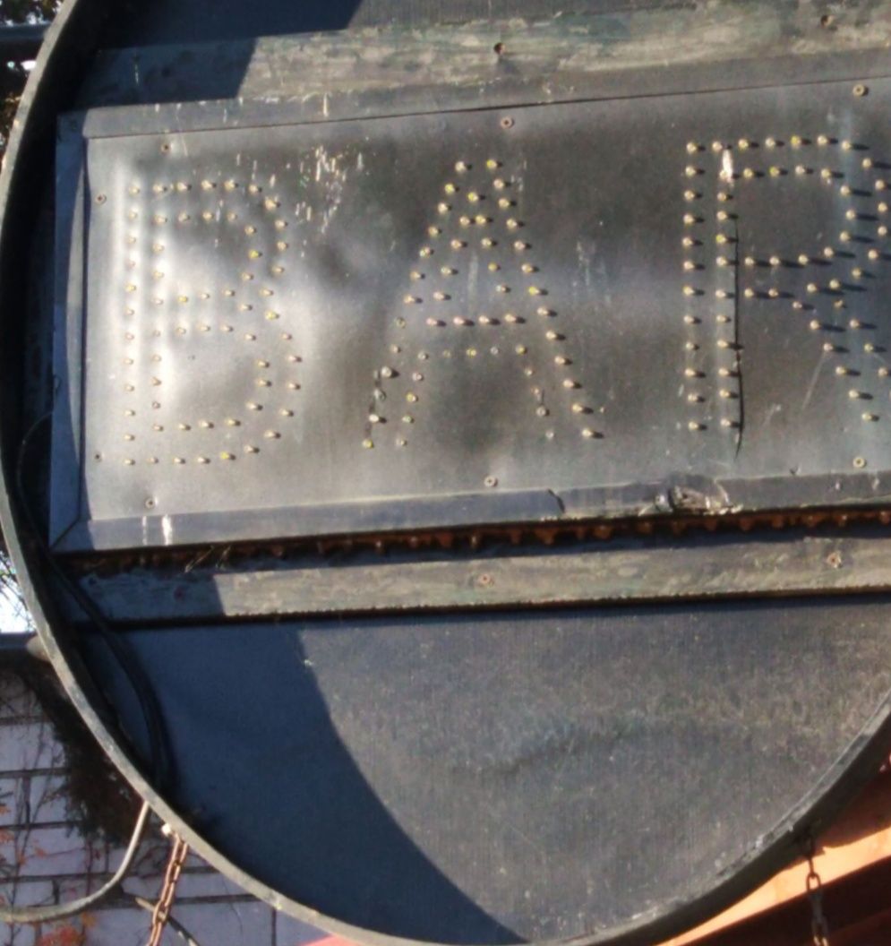 Bar oświetlenie reklama bar