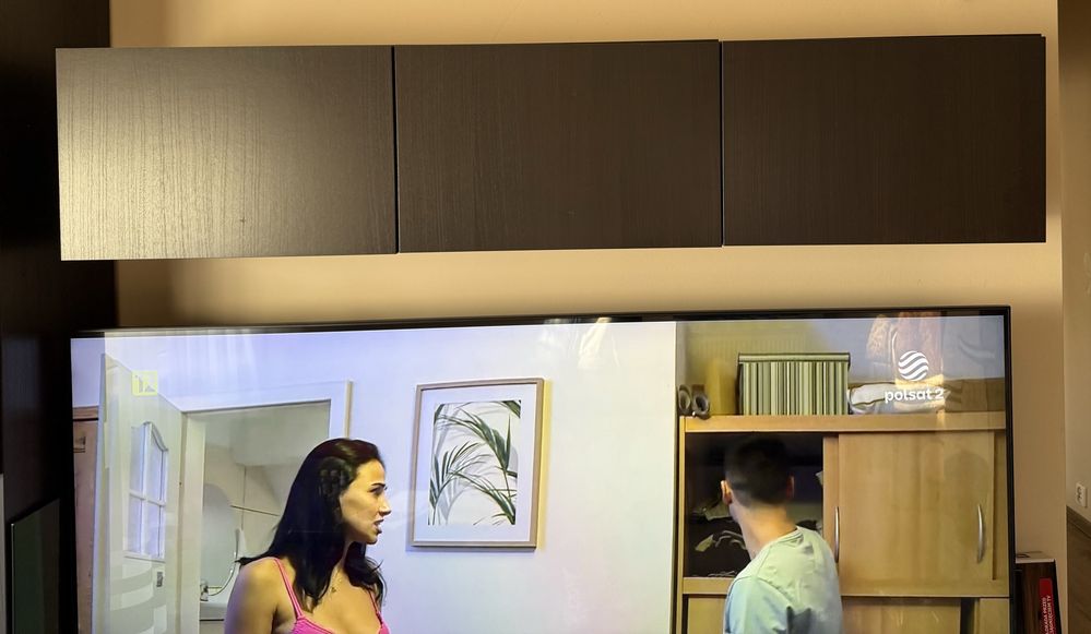 Szafka pod TV salon wisząca jak nowa 120 + 60 = 180 x 42 x 38cm Besta