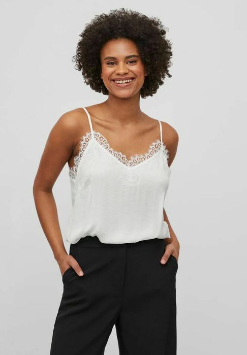 Top z koronką biały Vila M