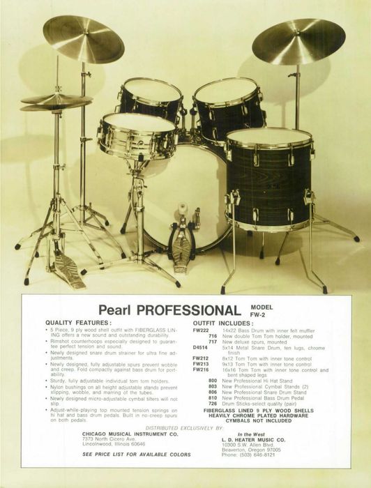 Statyw prosty pod talerz perkusyjny PEARL PROFESSIONAL 803