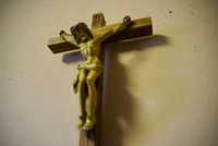 Drewniany krzyż rzeźba Jezus Krucyfiks Dewocjonalia 10