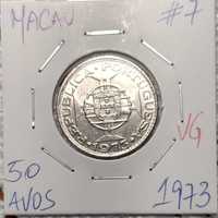 Macau - moeda de 50 avos de 1973