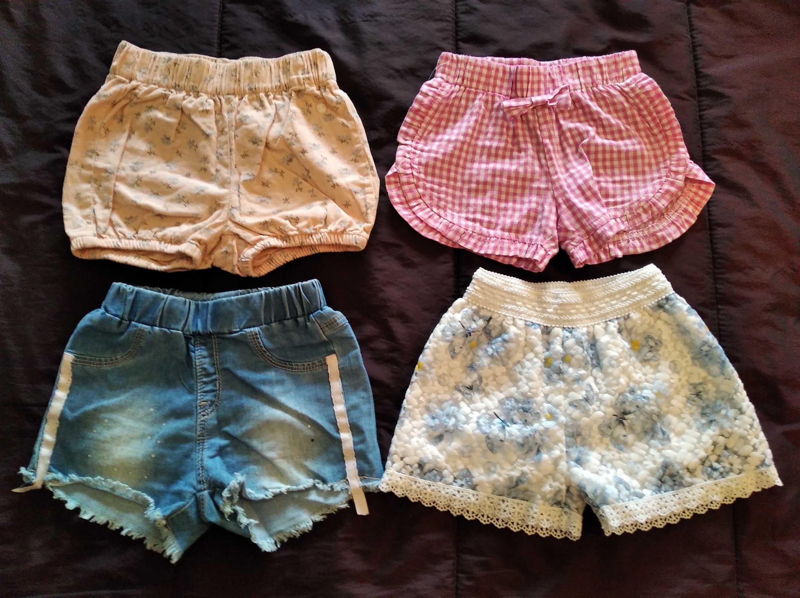 8 lotes de roupa de menina 1-2 anos