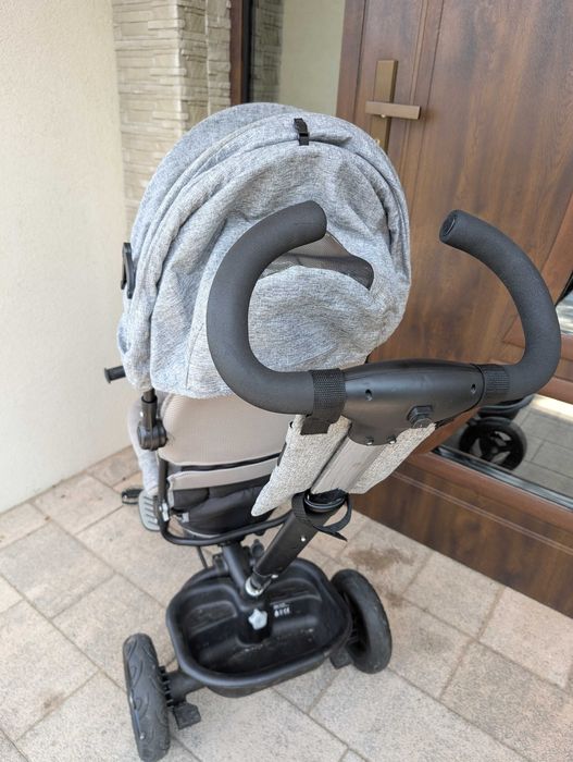 KINDERKRAFT Rowerek dziecięcy trójkołowy wózek spacerówka AVEO szary