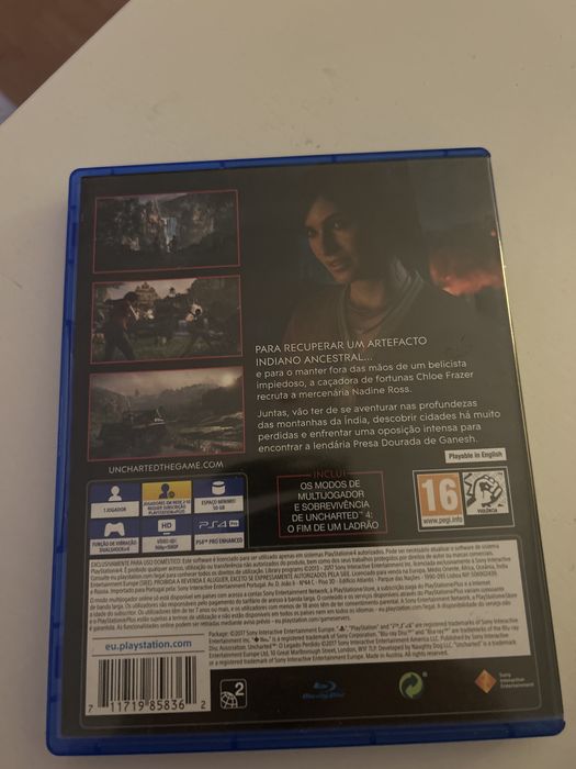 Vendo jogo ps4 uncharted - o legado perdido