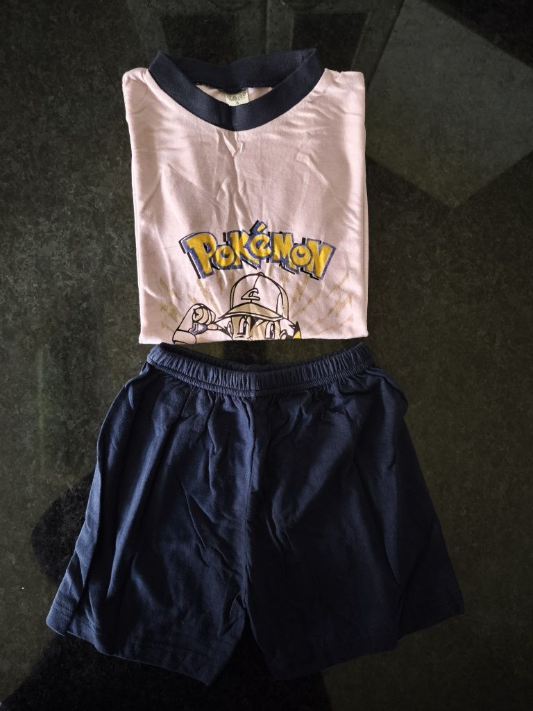 Conjunto de criança de ti-shert e calção, 100% algodão.