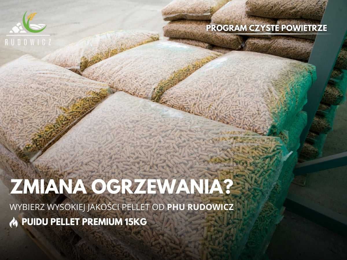 Pellet najlepszy drzewny pelet 15Kg PREMIUM 6mm wysokokaloryczny